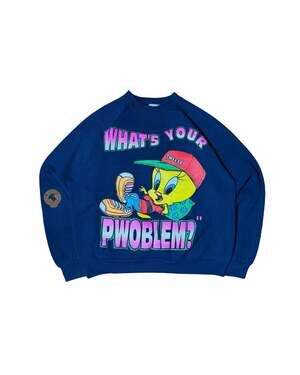 Vintage 90's Tweety Bird "What’s Your Pwoblem"
Sweater